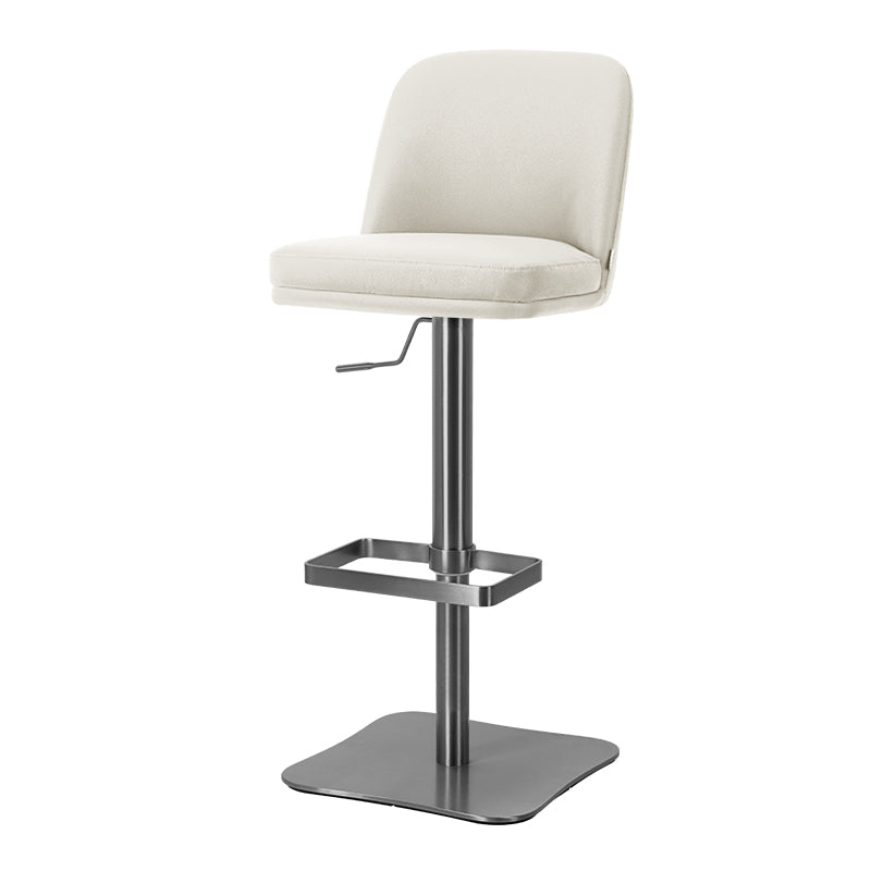 Heduedmobel Meimei PU leather bar chair HD-7508 with modern design and cushioned seat, shown from side view.