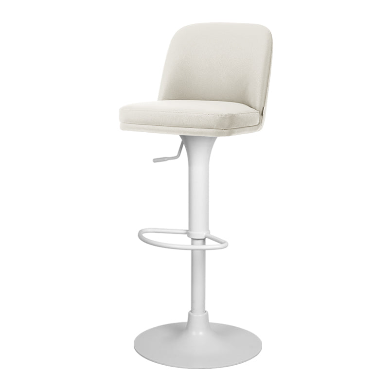 Heduedmobel Meimei PU leather bar chair HD-7766 with metal frame, black upholstery, modern design, shown from side angle.