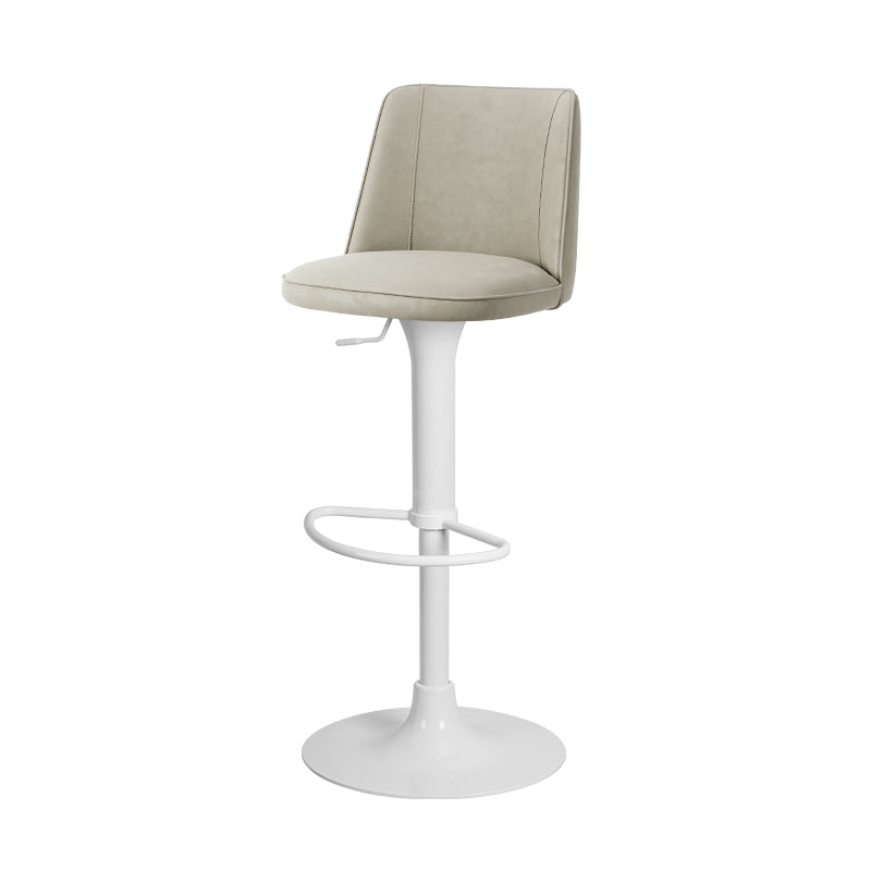 Meibao PU leather bar chair HD-7676 with a modern design, featuring a padded seat and sleek black finish.