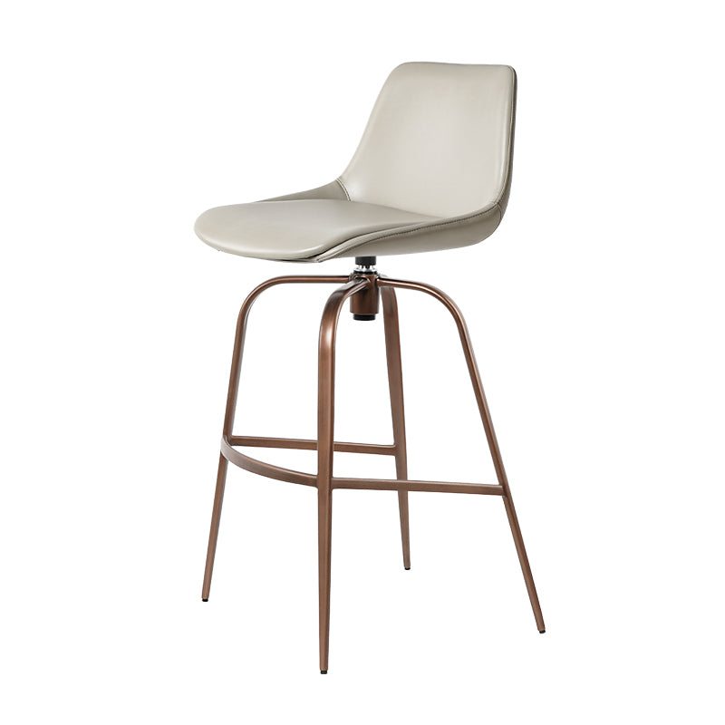Heduedmobel Meirou PU leather HD-7723 bar chair with cushioned seat and backrest, black finish, modern design