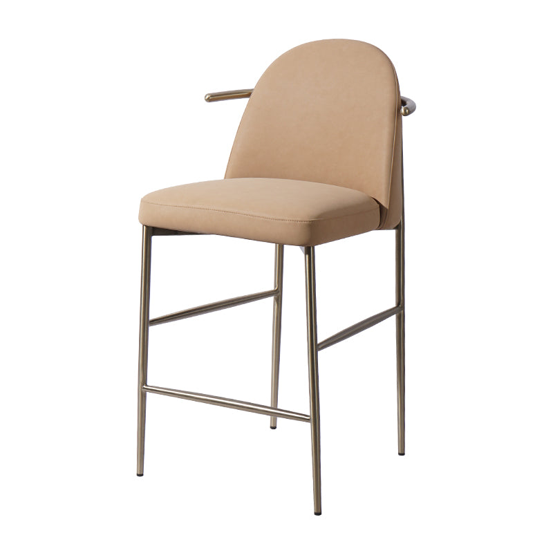 Meibao PU Leather HD-7607 bar chair in sleek black with a modern design and comfortable padded seat.