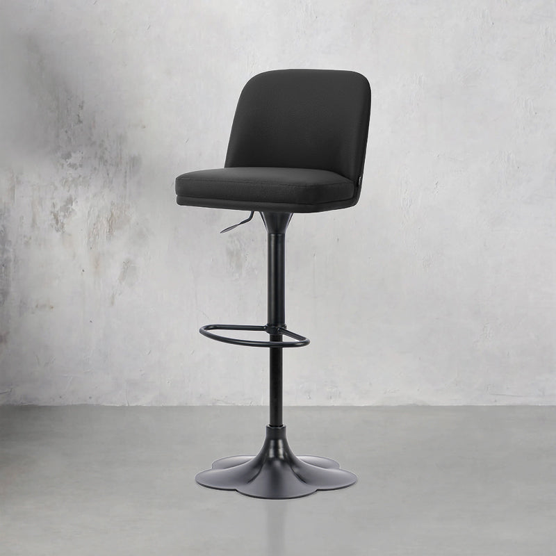 Heduedmobel HD-7589 Meimei PU leather bar chair with sleek design and sturdy metal legs, ideal for modern bar or kitchen settings.