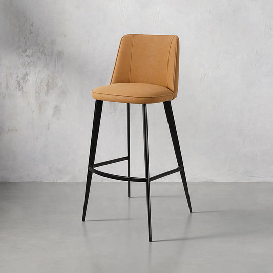 Heduedmobel Meibao PU leather bar chair with cushioned seat and backrest, modern design, in a contemporary setting.