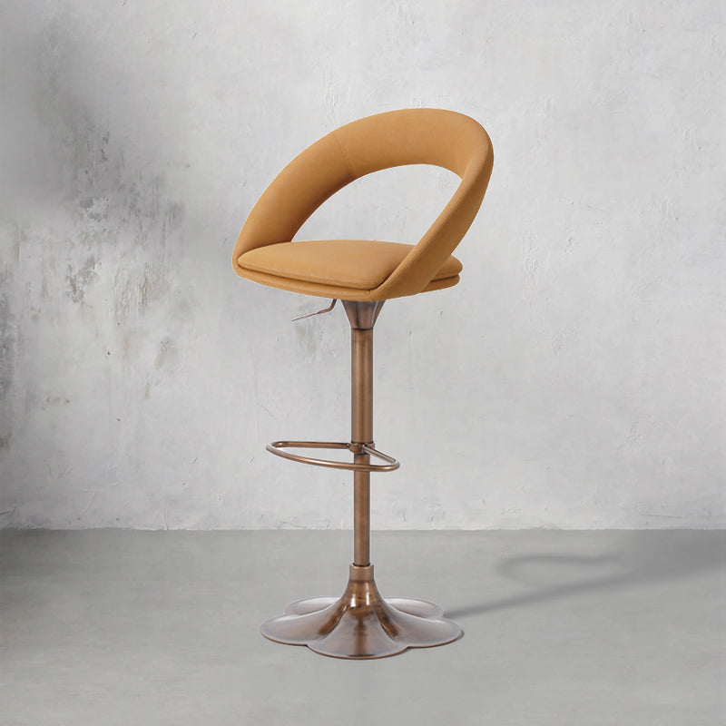 Meirou PU leather bar chair HD-7732 with sleek design and padded seat, perfect for modern dining or kitchen areas.