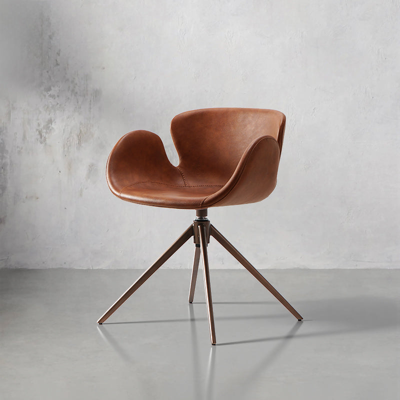 Leisure chair in Crazy Horse PU leather, featuring a sleek design and comfortable seating by Heduedmobel.