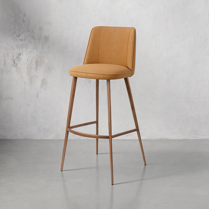 Meibao PU leather bar chair HD-7677 with modern design and cushioned seat, ideal for home or bar settings.