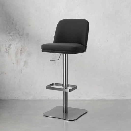 Heduedmobel Meimei PU leather bar chair HD-7508 with padded seat and backrest, modern design, in a stylish indoor setting.