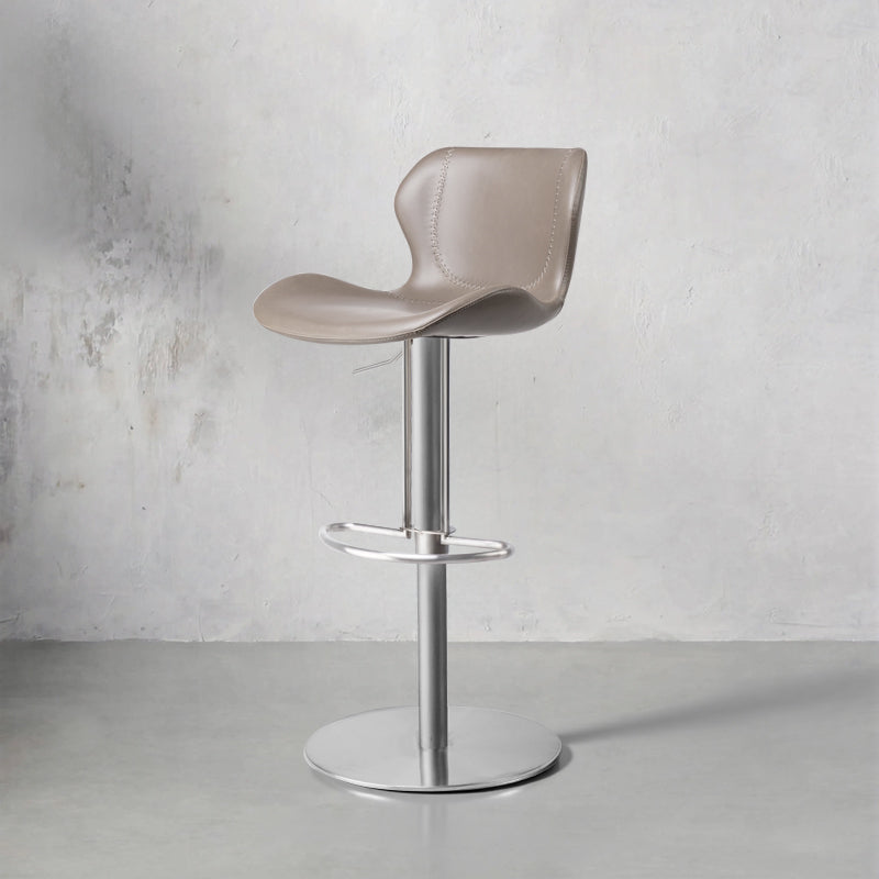 Heduedmobel bar chair in Crazy Horse PU leather, featuring a sleek design and comfortable seating for modern interiors.