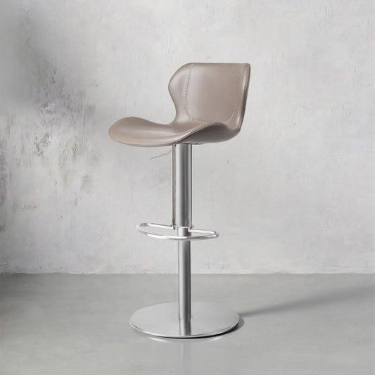 Heduedmobel bar chair in Crazy Horse PU leather, featuring a sleek design and comfortable seating for modern interiors.