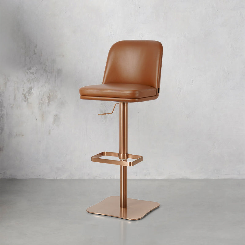 Plain-grain cowhide bar chair HD-7510 with a sleek design and comfortable seat from Heduedmobel.
