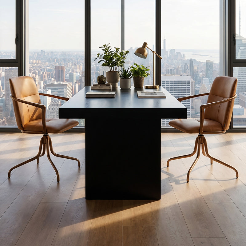 Heduedmobel store leisure chair with Mohair, Huabao PU leather, and full grain leather upholstery, modern design, in a cozy room setting