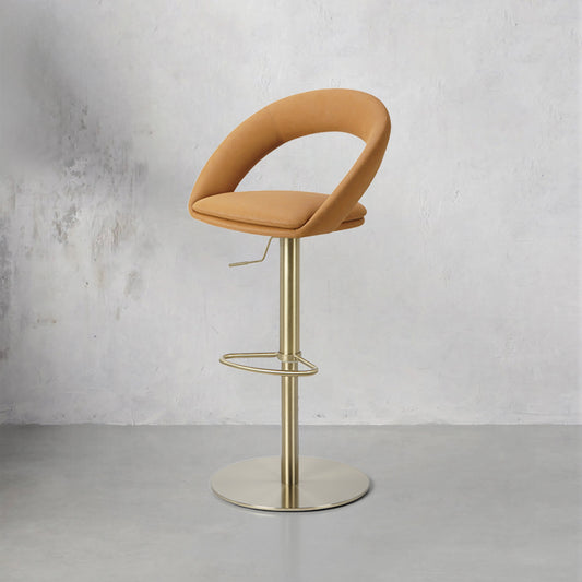 Meirou PU leather bar chair HD-7726 in black with a sleek design and sturdy base, perfect for modern interiors.