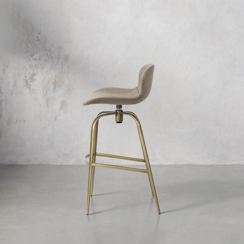 Embossed cowhide bar chair HD-7293 by Heduedmobel, showcasing intricate texture and stylish design in a modern setting.