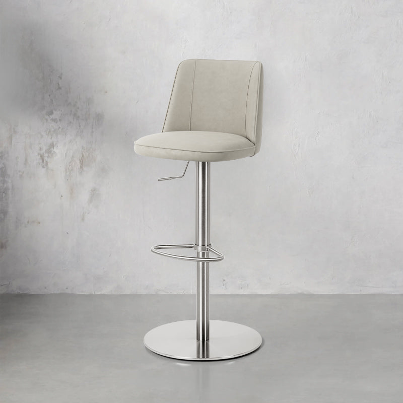 Heduedmobel HD-7717 Meibao PU leather bar chair with cushioned seat and backrest, modern design, black finish