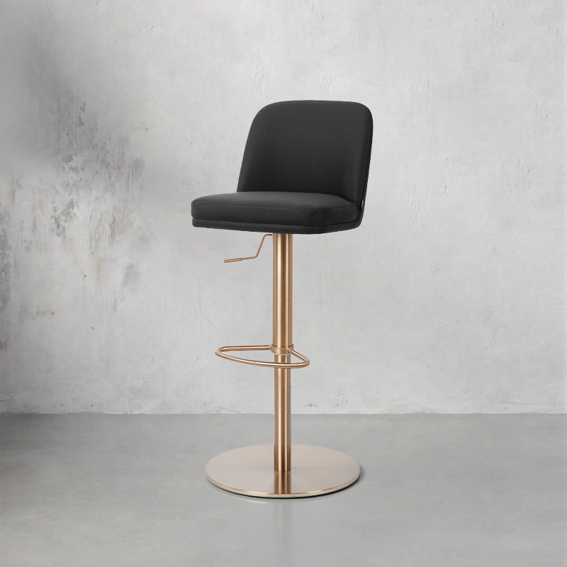 Heduedmobel HD-7507 Meimei PU leather bar chair with sleek design and sturdy metal frame, positioned in a modern interior setting.