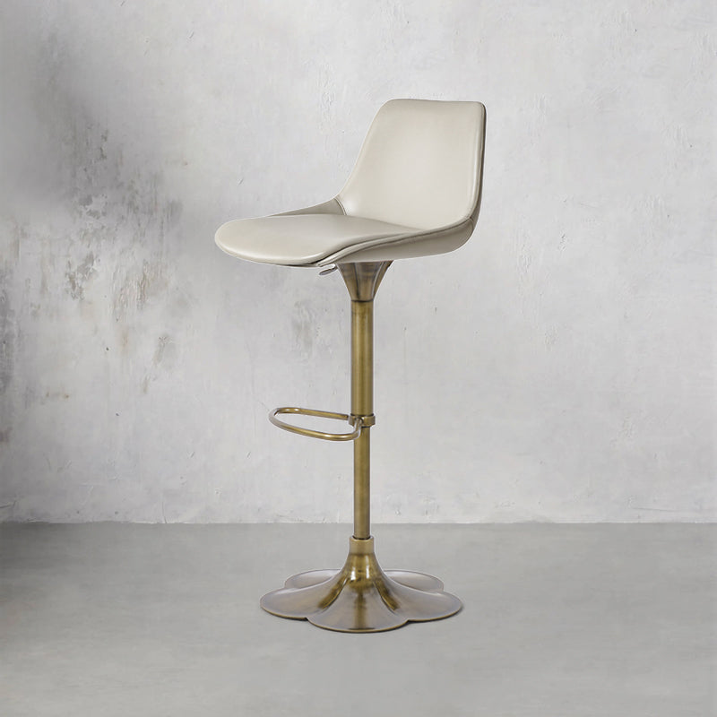 Heduedmobel Meirou PU leather bar chair HD-7730 with cushioned seat and modern design, shown in a stylish setting.