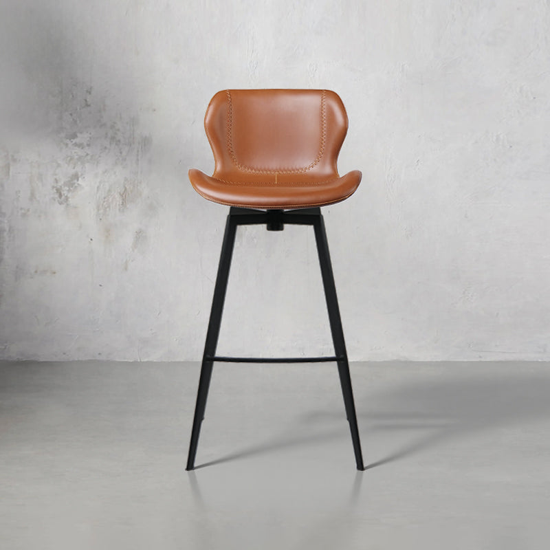 Heduen Möbel bar chair in Crazy Horse PU leather, featuring sleek design and comfortable seating for modern spaces.