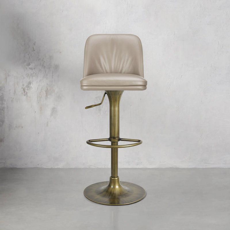 Plain-grain cowhide bar chair HD-7208 by Heduen Möbel showcasing a stylish, modern design with comfortable seating.