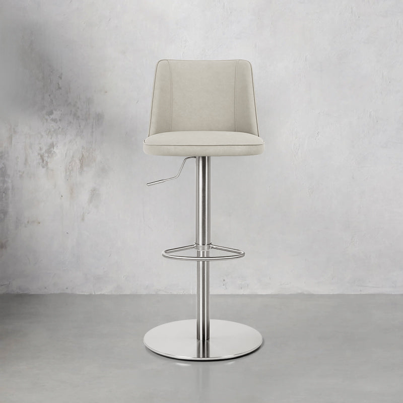 Heduedmobel Meibao PU leather bar chair HD-7717 with sleek design and sturdy metal legs, ideal for modern kitchen or bar area.