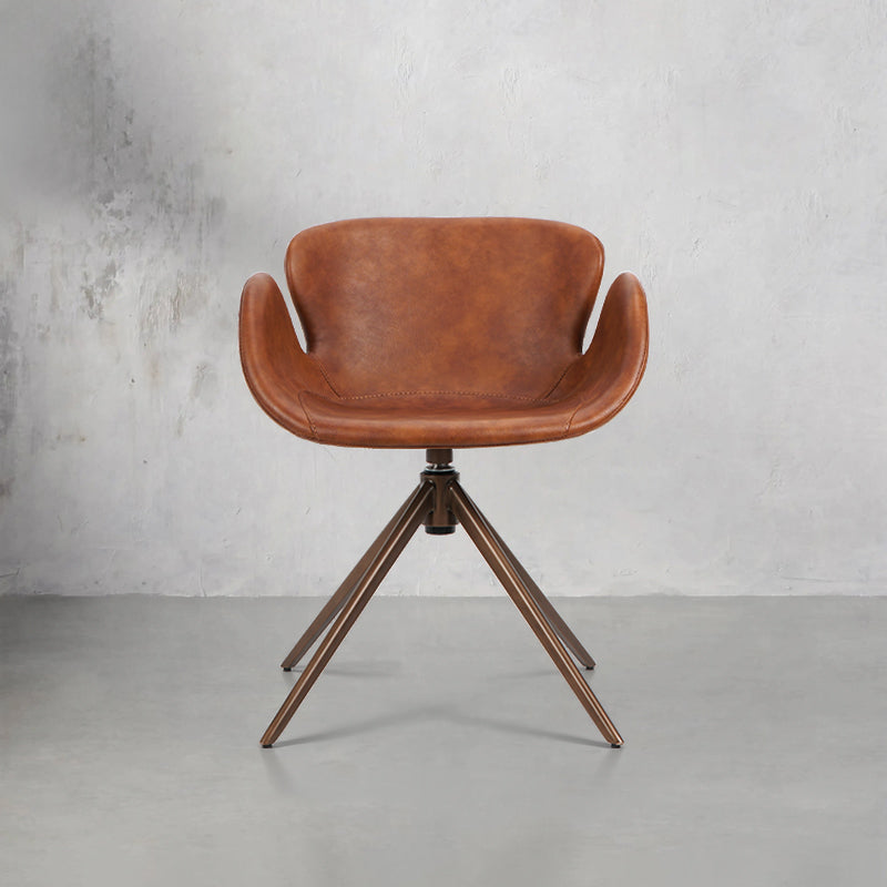 Crazy Horse PU Leather HD-919 leisure chair in a modern design with plush cushioning and sturdy frame.