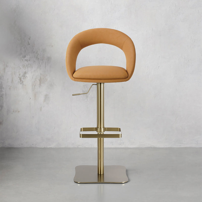 Meirou PU leather bar chair HD-7729 in sleek design, featuring a comfortable seat and stylish metal legs.