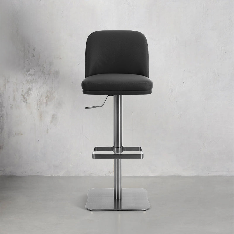 Heduedmobel Meimei PU leather bar chair HD-7508 with modern design and cushioned seat, shown from front view.