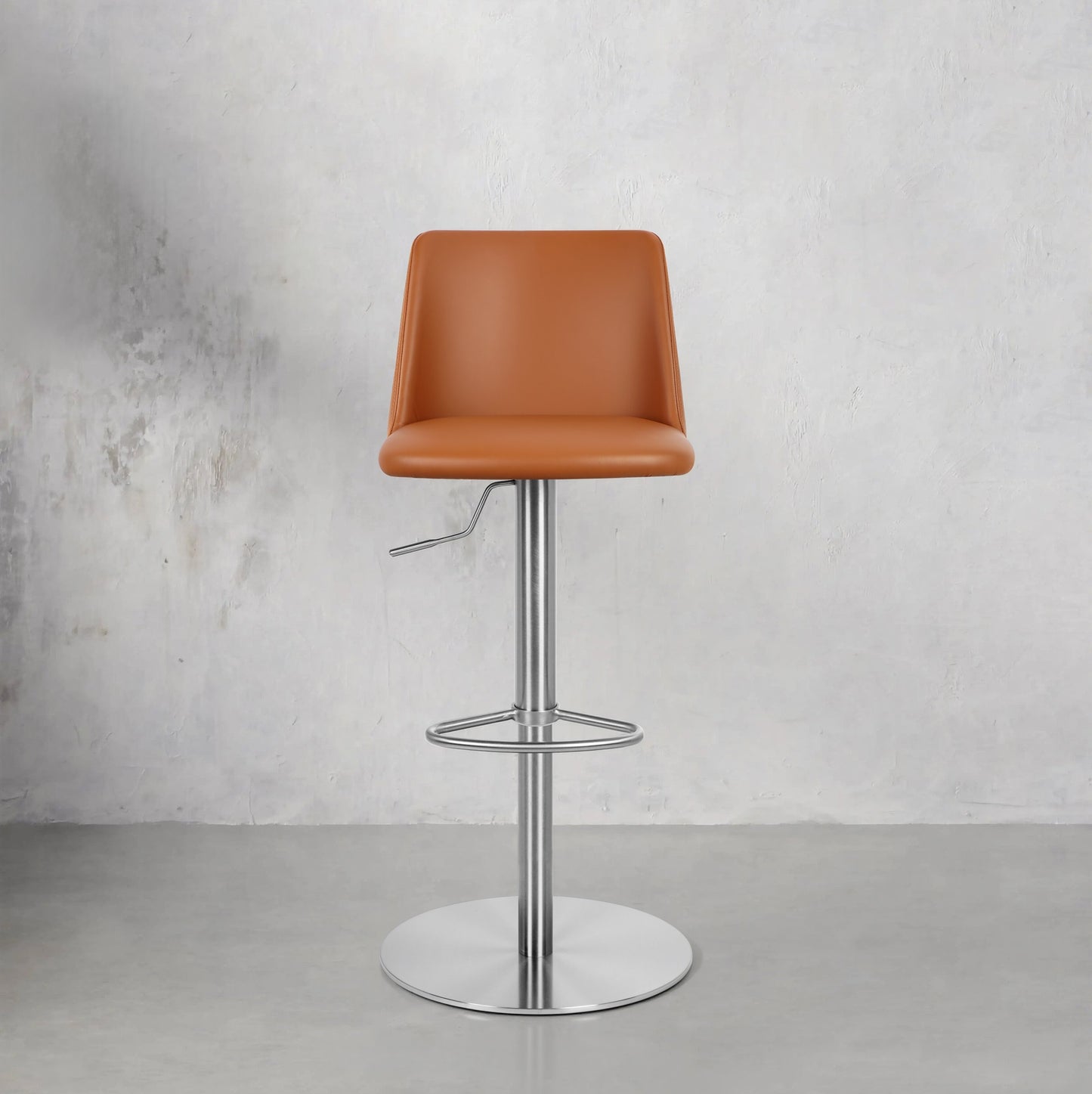 Meirou PU Leather HD-7383 bar chair by Heduen Möbel with sleek design and comfortable cushioning in a modern setting.
