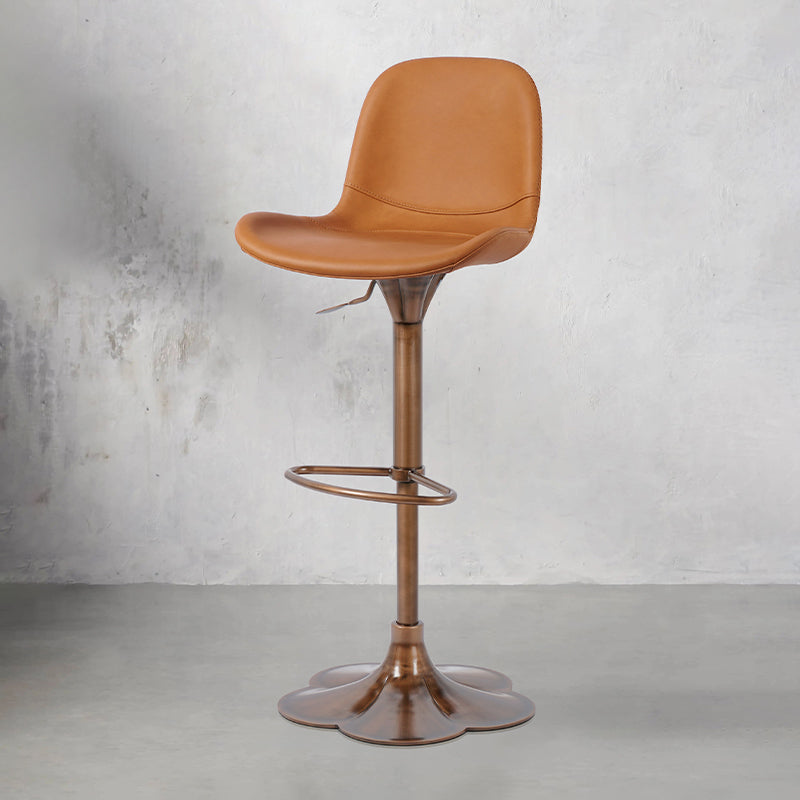 Embossed cowhide bar chair by Heduedmobel store featuring a sleek, modern design with textured leather upholstery.