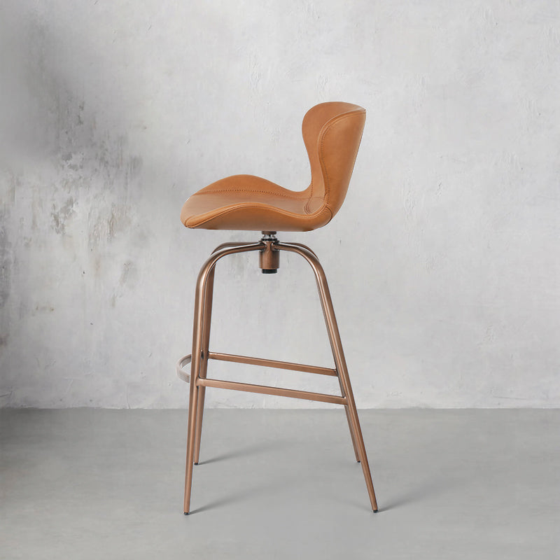 Embossed cowhide bar chair HD-7296 by Heduedmobel, featuring a stylish design and textured upholstery.