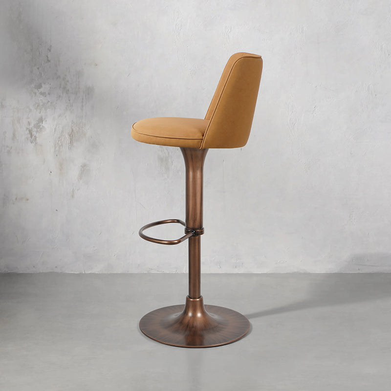 Meibao PU Leather HD-7676 bar chair with sleek design, cushioned seat, and sturdy metal frame, perfect for modern bar settings.