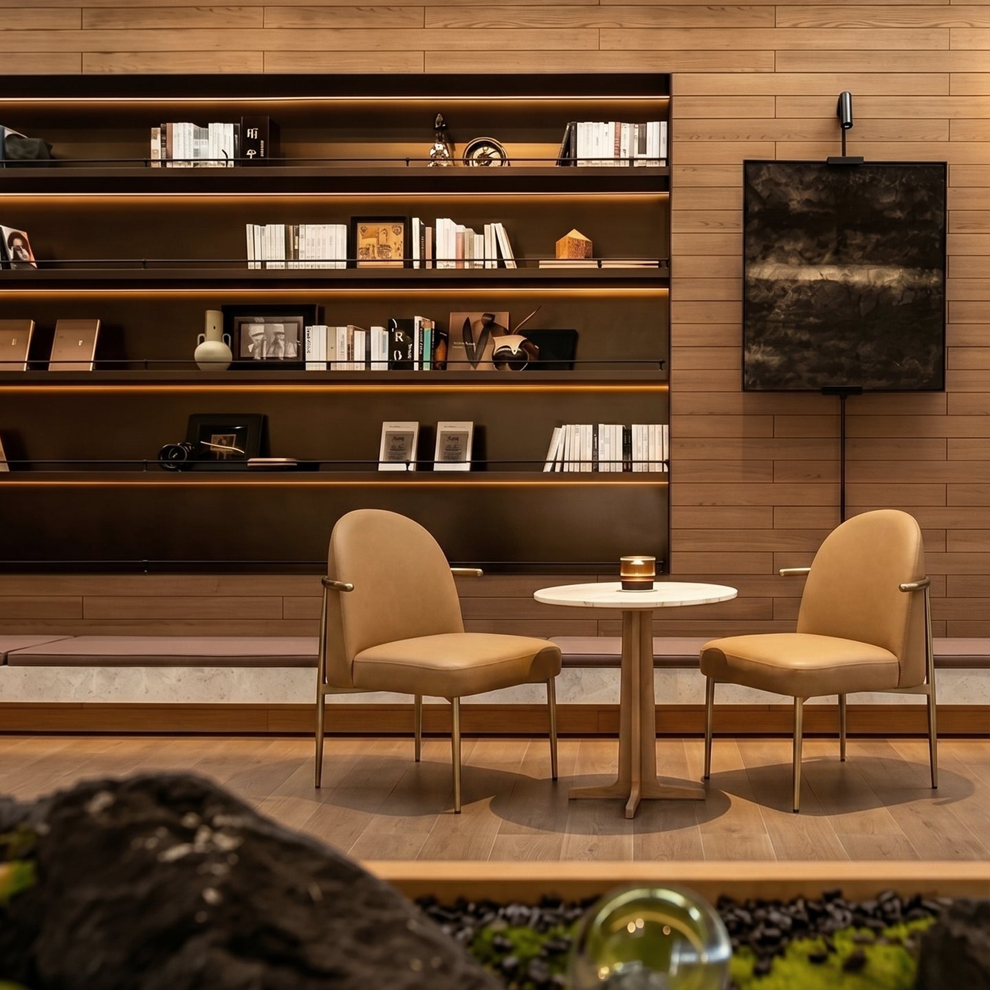 Heduedmobel Meibao PU leather leisure chair with cushioned seat and modern design, ideal for relaxing or casual seating.