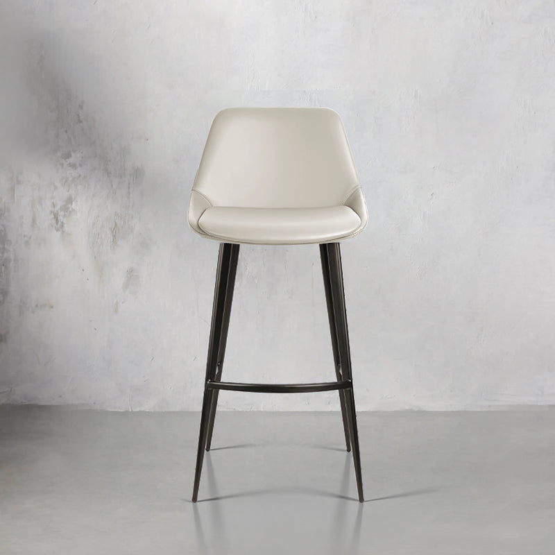 Heduedmobel Meirou PU Leather HD-7525 bar chair with cushioned seat and modern design, shown from side view.