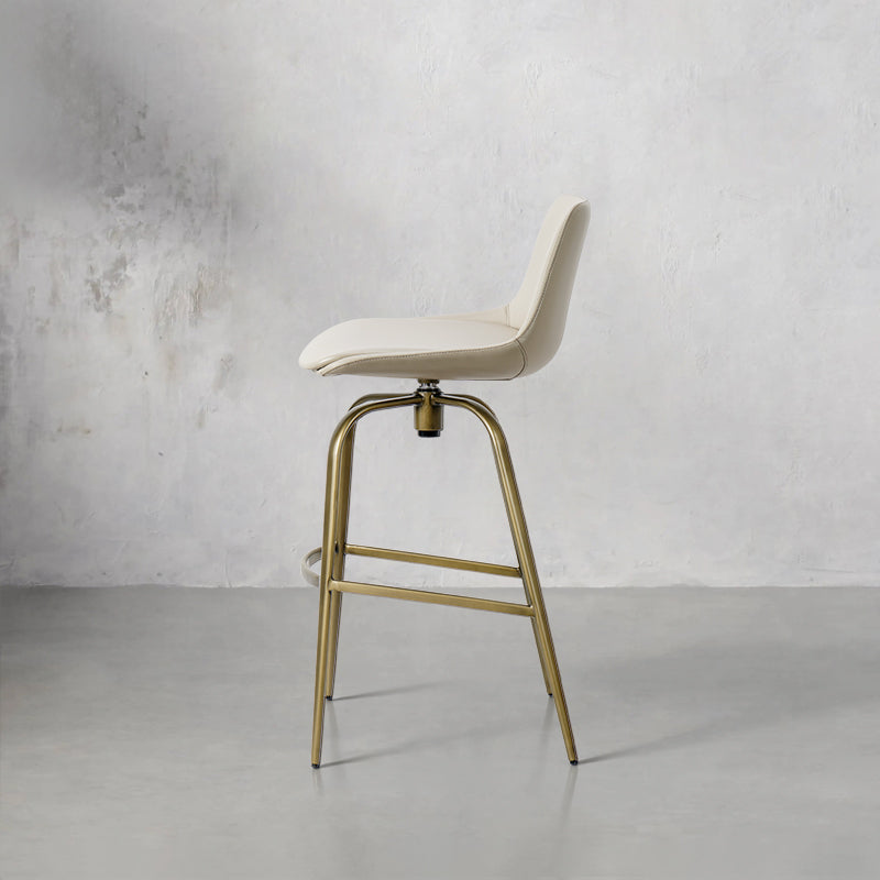 Heduedmobel store Meirou PU Leather HD-7723 bar chair with modern design and cushioned seat, shown from side view.