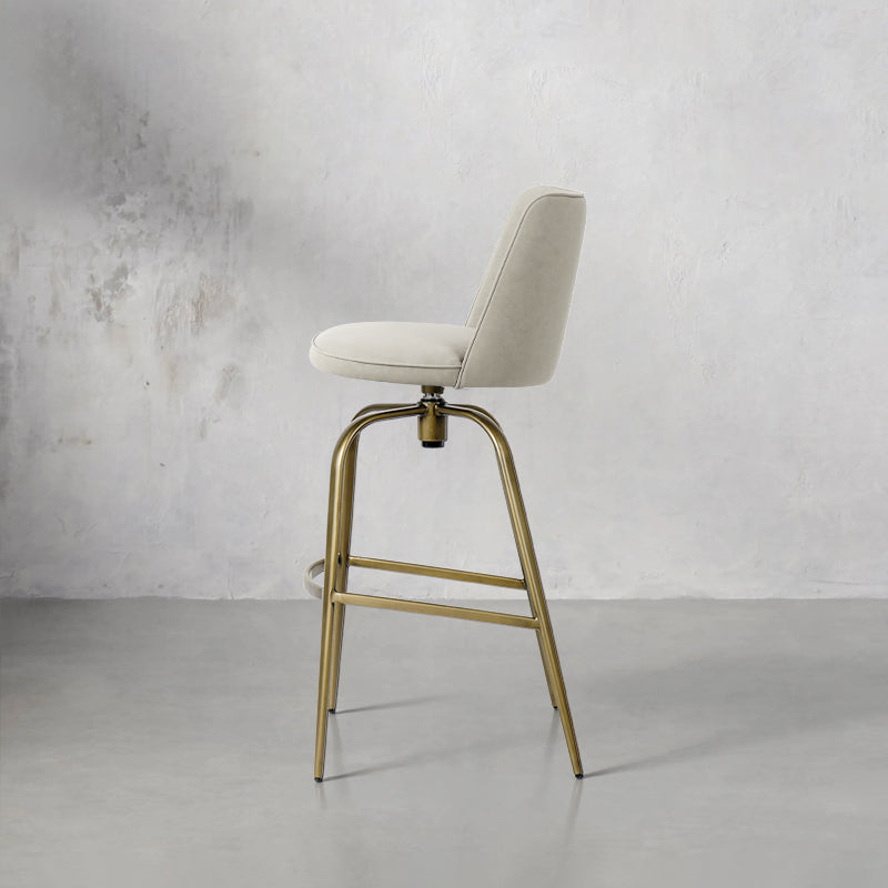 Heduedmobel Meibao PU leather bar chair HD-7678 with cushioned seat and backrest, modern design, image showing front view.