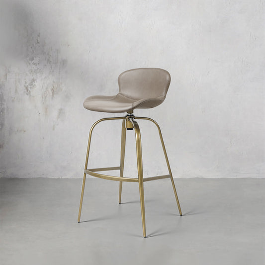 Embossed cowhide bar chair HD-7293 by Heduedmobel with a stylish design and unique texture.