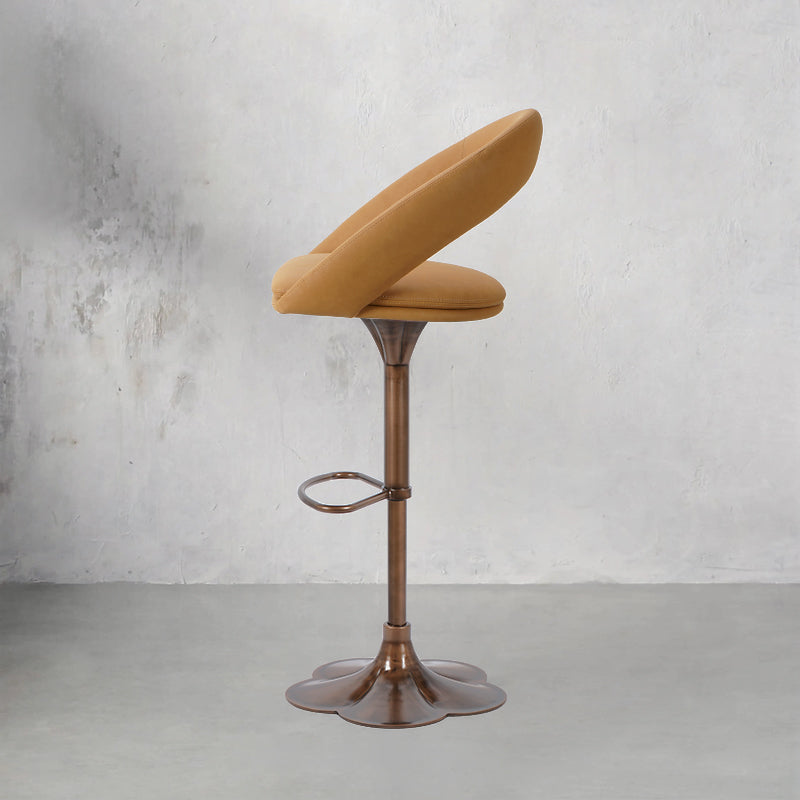 Meirou PU leather bar chair HD-7732 in sleek black with a modern design and comfortable seating.