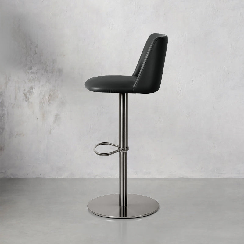 Meirou PU Leather HD-7668 bar chair in sleek design with a comfortable seat and sturdy metal legs.