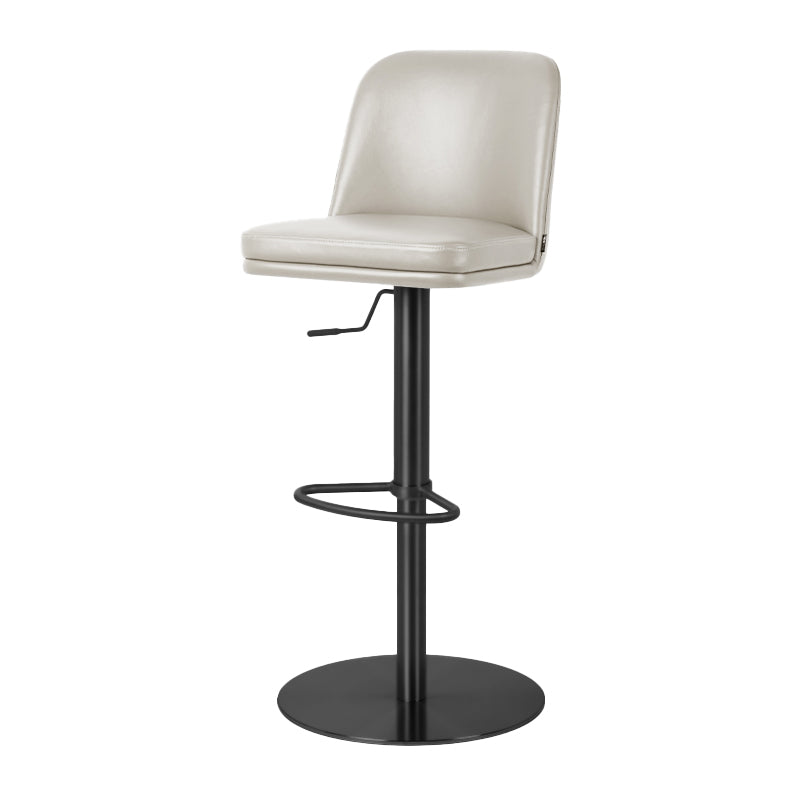 Plain-grain cowhide bar chair HD-7129 by Heduedmobel with a sleek design and sturdy construction, featuring a neutral color.