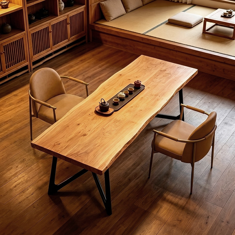 Leisure chair by Heduedmobel in brown PU leather with a modern design and cushioned seat, ideal for relaxing spaces.