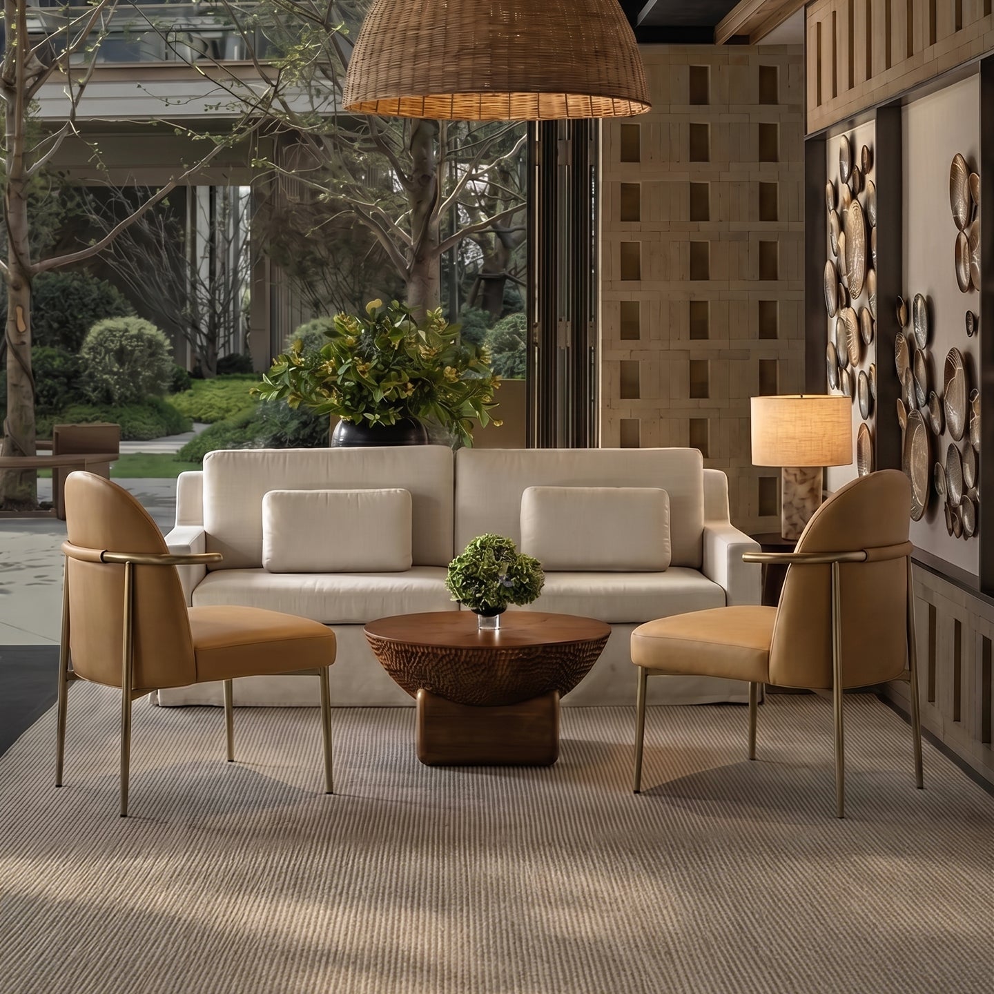 Meibao PU leather leisure chair by Heduedmobel store with a modern design, featuring cushioned seating and sleek armrests.