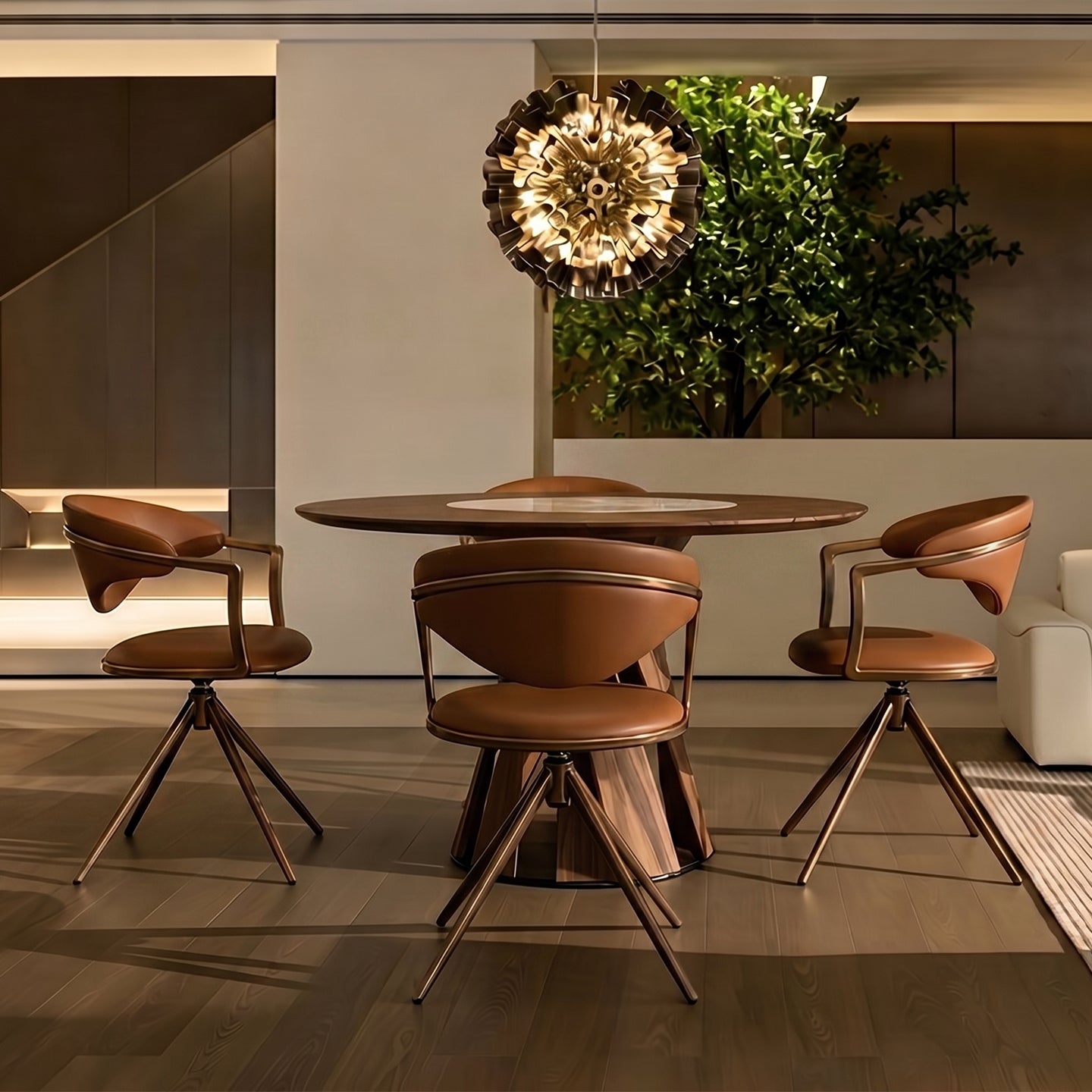 Leisure chair by Heduedmobel with PU leather and plain-grain cowhide upholstery, featuring a modern, comfortable design.