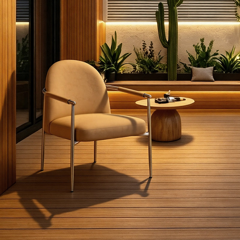 Leisure chair made of PU leather from Meibao HD-978 collection, featuring a modern design and comfortable seating.
