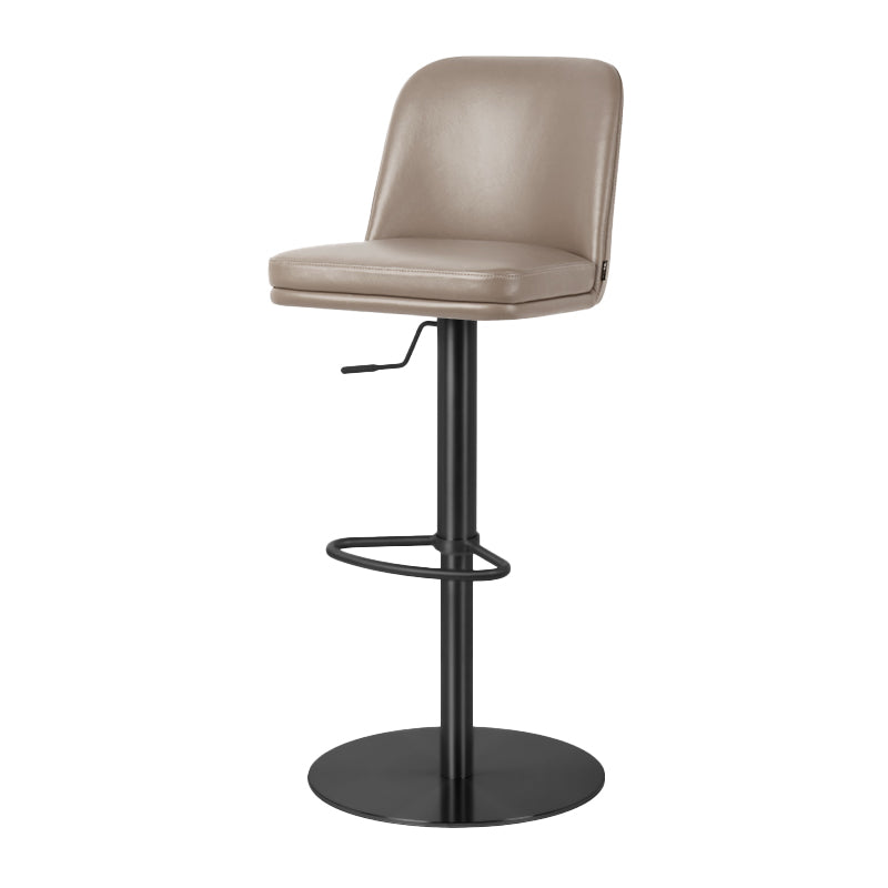Plain-grain cowhide bar chair HD-7129 by Heduedmobel, featuring a sleek design and comfortable seating.