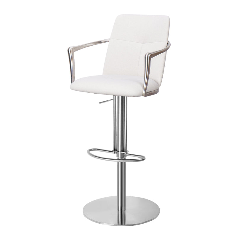 Bar chair with Mohair, Huabao PU leather, and full grain leather upholstery from Heduedmobel store.