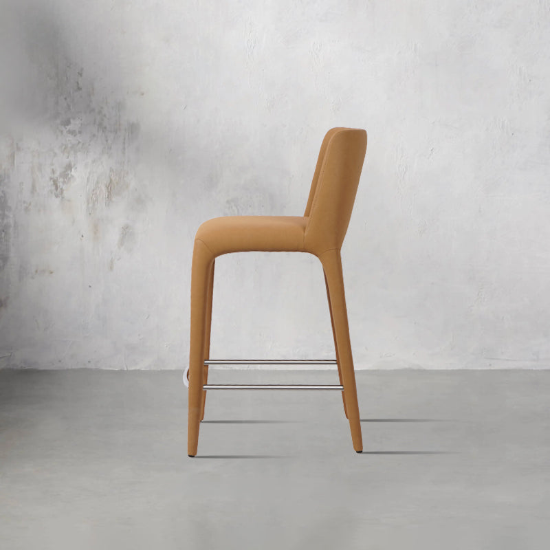 Meibao PU Leather HD-7595 bar chair with sleek design and comfortable seat in a modern setting.