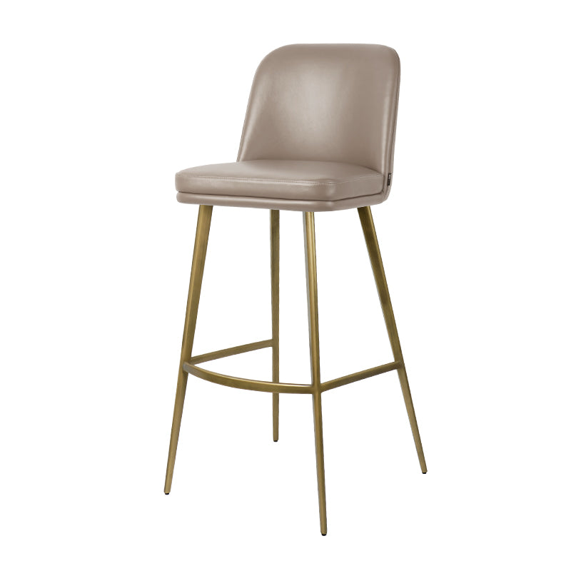 Plain-grain Cowhide HD-7721 bar chair with a sleek design, featuring a sturdy frame and comfortable seat upholstery.