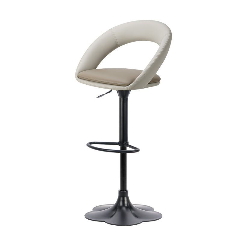 Meirou PU leather bar chair HD-7732 in sleek design, featuring a comfortable seat and sturdy chrome base.