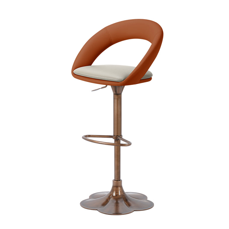 Heduedmobel bar chair in black PU leather with a modern design and sturdy base, perfect for stylish seating.