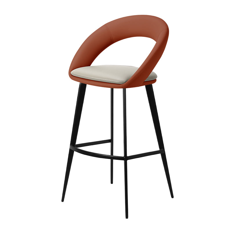 Heduedmobel Meirou PU Leather Bar Chair HD-7370 with modern design and cushioned seat, suitable for bar or kitchen counter.