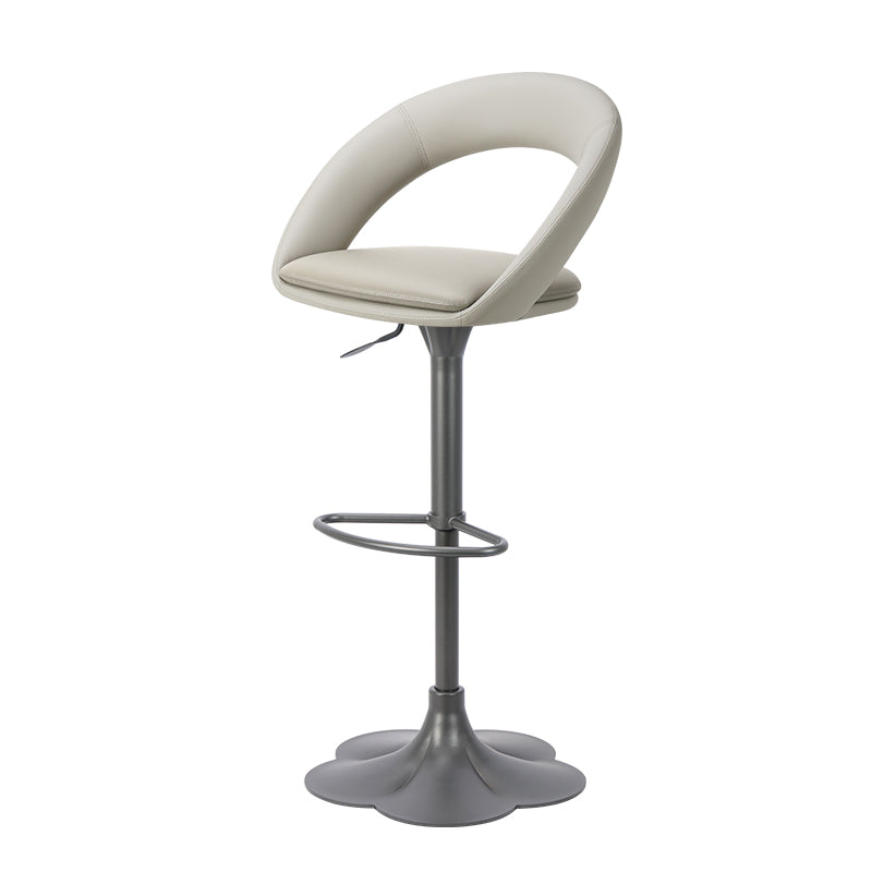 Heduedmobel Meirou PU leather bar chair with a sleek, modern design and sturdy metal frame.